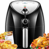 Air Fryer, Tidylife 4.5Qt Electric Hot Air Fryers XL Oven, 8-in-1 Oilless Cooker with Smart Time & Temperature Control, 1500W, Non-stick and Detachable Basket, 50+ Recipes, Black