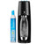 SodaStream Fizzi One Touch Sparkling Water Maker (Black) with CO2 and BPA free Bottle