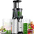 Aicok Juicer Slow Masticating Juicer Extractor, Cold Press Juicer Machine, Quiet Motor and Reverse Function, with Juice Jug and Brush to Clean Conveniently, High Nutrient Fruit and Vegetable Juice