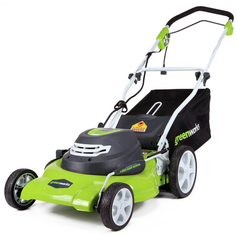 GreenWorks 20-Inch 12 Amp Corded Electric Lawn Mower 25022, 20 inch