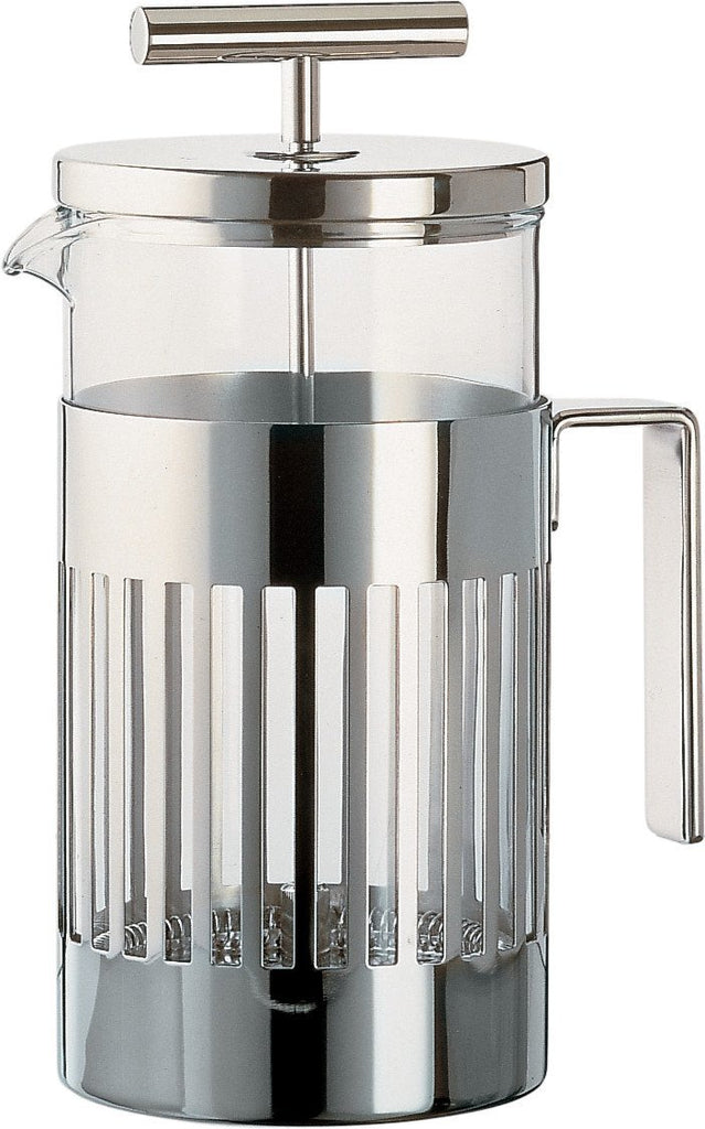 Alessi 9094/8 Press Filter Coffee Maker, Silver