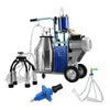 Happybuy Electric Milking Machine 1440 RPM 10-12 Cows per Hour Milking Machine 0.55 KW Milking Machine Single with 25L 304 Stainless Steel Bucket Milk Machine for Cows and Goat (For Cow and Goat)