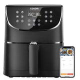 COSORI Smart WiFi Air Fryer 5.8QT(100 Recipes), 1700-Watt Programmable Base for Air Frying, Roasting & Keep Warm 11 Cooking Preset,Preheat&Shake Remind,Digital Touchscreen,2-Year Warranty