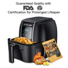 ENKLOV Air Fryer 5.5QT XL (Recipe Guide Included) ENKLOV 12 in 1 Digital Display Control, Oil Less Hot Airfryer Oven, Fast 1350W Electric Power Air Cooker,Easy Clean