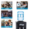 KUPPET 3-5 Gallon Countertop Water Cooler Dispenser-Hot & Cold Water, ideal For Home Office Use(17'', Black) ¡­