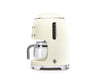 Smeg 1950's Retro Style 10 Cup Programmable Coffee Maker Machine (Cream)