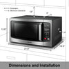 Toshiba EM245A5C-SS Microwave Oven with Inverter Technology, LCD Display and Smart Sensor, 1.6 Cu.ft/1250W, Stainless Steel