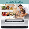 COSORI Vacuum Sealer with Built-in Bag Cutter, Automatic Vacuum Sealer Machine Food Saver, Starter Bags & Air Suction Hose, Dry & Moist Food Modes, UL/ETL Listed, 2 Year Warranty