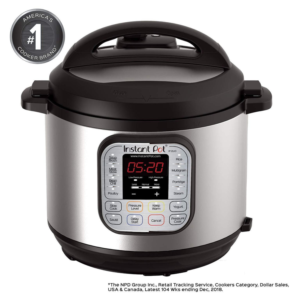 Instant Pot DUO60 6 Qt 7-in-1 Multi-Use Programmable Pressure Cooker, Slow Cooker, Rice Cooker, Steamer, Sauté, Yogurt Maker and Warmer (Renewed)