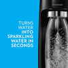 SodaStream Fizzi Sparkling Water Maker Bundle (Black), with CO2, BPA free Bottles, and 0 Calorie Fruit Drops Flavors