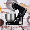 Stand Mixer, Cusimax 5-Quart 800W Dough Mixer, Tilt-Head Electric Mixer with Stainless Steel Bowl, Dough Hook, Mixing Beater and Whisk, CMKM-150, Black