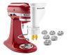 KitchenAid KSMPEXTA Gourmet Pasta Press Attachment with 6 Interchangeable Pasta Plates, White