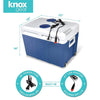 Knox Electric Cooler and Warmer for Car and Home with Wheels - 48 Quart (45 Liter) - Holds 60 Cans or 6 Two Liter Bottles and 15 Cans - Dual 110V AC House and 12V DC Vehicle Plugs