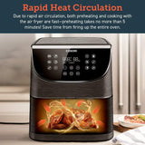 COSORI Air Fryer(100 Recipes),5.8Qt Electric Hot Air Fryers XL Oven Oilless Cooker,11 Cooking Preset,LED Digital Touchscreen,Nonstick Basket,2-Year Warranty,ETL/UL Certified,1700W (Renewed)