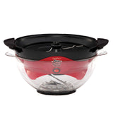 West Bend 8231 Stir Crazy Deluxe Electric Hot Oil Popcorn Popper Machine with Removable Heating Plate for Easy Cleaning Offers Large Lid for Serving Bowl & Convenient Storage, 6 quart, Red