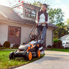 WORX WG958 14-inch 40V (4.0AH) WG779 Cordless Lawn Mower and WG547.9 Power Share Cordless Turbine Blower Battery and Charger Included