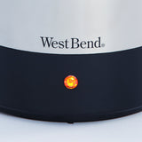 West Bend 54159 Classic Stainless Steel Electric Coffee Percolator with Heat Resistant Handle and Base Features Detachable Cord, 12-cup, Silver