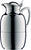 alfi Juwel Glass Vacuum Chrome Plated Brass Thermal Carafe for Hot and Cold Beverages, 1.0 L, Chrome