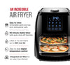 Chefman 6 Liter Digital Fryer+ Rotisserie, Convection Oven 8 Presets to Air Fry, Roast, Dehydrate, Bake & More, BPA-Free, Auto Shut-Off, Accessories Included, XL Family Size, Black,