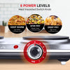 SUNAVO Hot Plates for Cooking Electric Double Burner with Handles 1800W, Stainless Steel