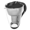 Dafi Alkaline UP Crystal Glass Water Pitcher 8 cups (Anthracite - Crystal Alkaline Water Pitcher with 1 Alkaline UP pH Water Filter)