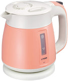 Tiger thermos electric kettle 800ml Coral Orange Wakuko PCF-G080-D Tiger