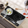 Duxtop 9620LS LCD Portable Double Induction Cooktop 1800W Digital Electric Countertop Burner Sensor Touch Stove