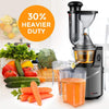 Mueller Austria Ultra Juicer Machine Extractor with Slow Cold Press Masticating Squeezer Mechanism Technology, 3 inch Chute accepts Whole Fruits and Vegetables, Easy Clean Large Nickel