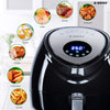 [2019] Air Fryer XL Best 5.5 QT 8-in-1 By (B. WEISS) Family Size Huge capacity,With Airfryer accessories; PIZZA Pan, (50 Recipes Cook Book),Toaster rack, Cooking Divider. XXL