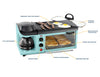 Nostalgia BSET300AQ Retro 3-in-1 Family Size Breakfast Station, Aqua