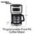 Hamilton Beach 46390 Programmable Front-Fill Coffee Maker, Extra-Large 14 Cup Capacity, Black/Stainless