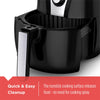 BLACK+DECKER Purify 2-Liter Air Fryer, Black/Stainless Steel, HF110SBD