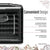 Gourmia GFD1650 Premium Electric Food Dehydrator Machine - Digital Timer and Temperature Control - 6 Drying Trays - Perfect for Beef Jerky, Herbs, Fruit Leather - BPA Free - Black