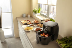 Philips TurboStar Technology Airfryer, Analog Interface, Black - 1.8lb/2.75qt- HD9621/96