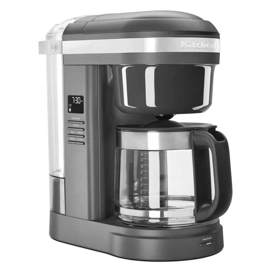 KitchenAid KCM1208DG Spiral Showerhead 12 Cup Drip Coffee Maker, Matte Charcoal Grey