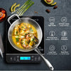 Duxtop Portable Induction Cooktop, Countertop Burner Induction Hot Plate with LCD Sensor Touch 1800 Watts, 9600LS Silver