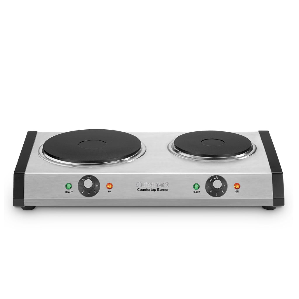 Cuisinart CB-60 Cast-Iron Double Burner, Stainless Steel