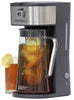 West Bend IT500 Iced Tea Maker or Iced Coffee Maker Includes an Infusion Tube to Customize the Flavor and Features Auto Shut-Off, 2.75 Quart, Black