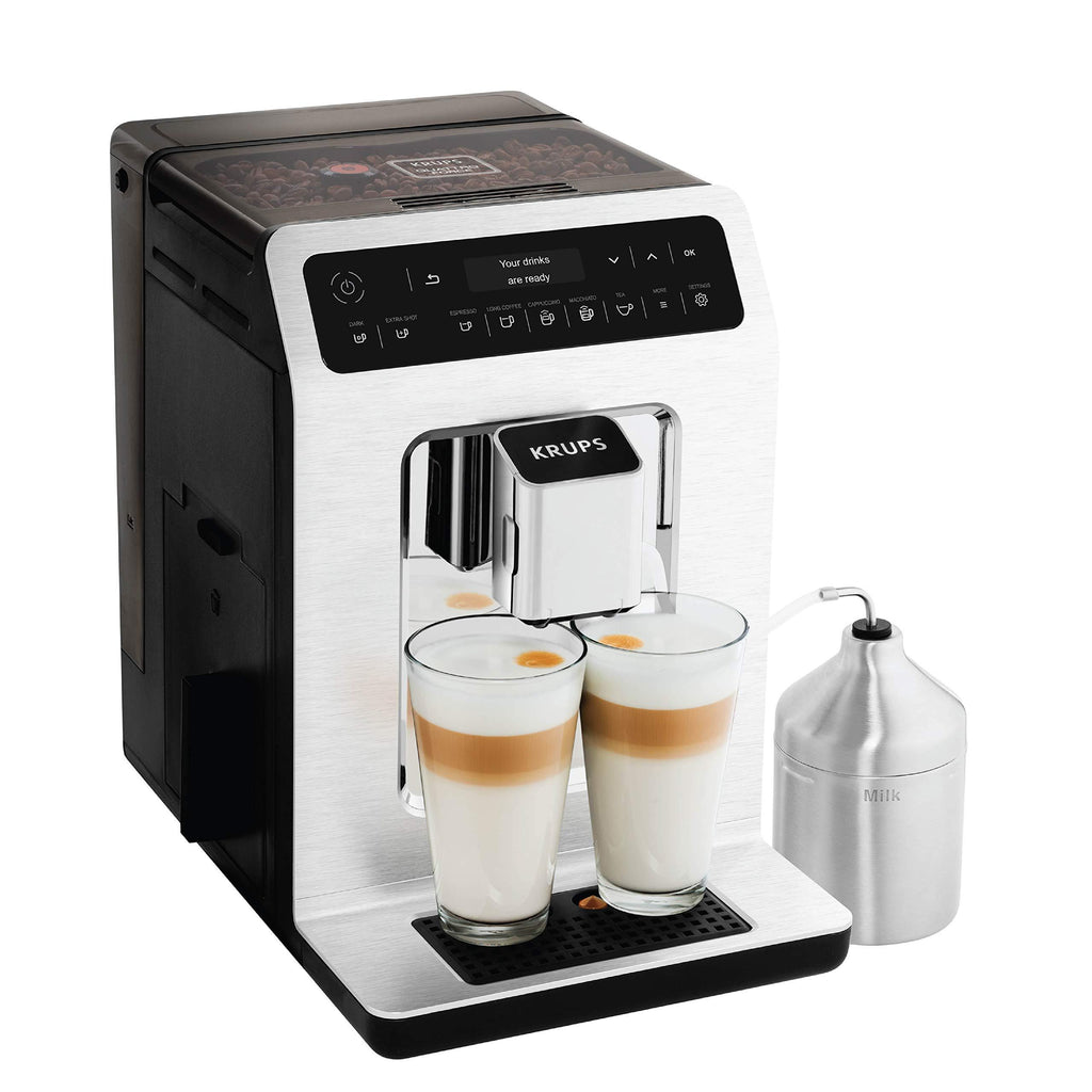 KRUPS EA89 Deluxe One-Touch Super Automatic Espresso and Cappuccino Machine, 15 Fully Customizable Drinks,Gray