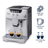 De'Longhi ESAM04110S Magnifica Fully Automatic Espresso Machine with Manual Cappuccino System, Silver