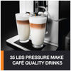 KRUPS EA89 Deluxe One-Touch Super Automatic Espresso and Cappuccino Machine, 15 Fully Customizable Drinks,Gray