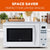 Commercial Chef CHM770W 700 Watt Counter Top Microwave Oven, 0.7 Cubic Feet, White Cabinet