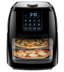Chefman 6 Liter Digital Air Fryer+ Rotisserie, Dehydrator, Convection Oven, 8 Presets to Air Fry, Roast, Dehydrate, Bake & More, BPA-Free, Auto Shut-Off, Accessories Included, XL Family Size, Black