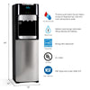 Brio Bottom Loading Water Cooler Water Dispenser - Essential Series - 3 Temperature Settings - Hot, Cold & Cool Water - UL/Energy Star Approved