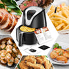 Air Fryer, Tidylife 8-in-1 Programmable Air Fryer with LCD Digital Touchscreen, 1500W Oilless Electric Hot Air Fryer, Auto Shut Off, Easy-to-Clean Nonstick Basket, 4.2 Qt, 50+ Recipes, BPA Free