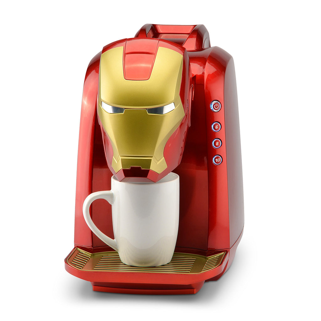 Marvel MVA-802 Iron Man Single Serve Coffee Maker, Red/Gold