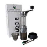 Lido E Manual Espresso & Coffee Grinder | 48mm Swiss Conical Steel Burrs | Stepless Grind Adjustment