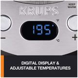 Krups BW760D51 Gooseneck Electric Kettle, 1.2 L capacity, 30-minute keep warm, Precise pouring, Stainless Steel