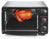 Elite Cuisine ERO-2008N Countertop Toaster Oven, 60-Min Timer with Stay-On Function Rotisserie, Bake, Grill, Broil, Roast, Toast, Keep Warm, 23L Capacity, 23 L, Black