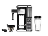 Ninja Single-Serve, Pod-Free Coffee Maker Bar with Hot and Iced Coffee, Auto-iQ, Built-In Milk Frother, 5 Brew Styles, and Water Reservoir (CF112) (Renewed)